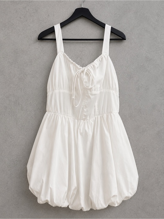 Persaya Dresses & Skirts - NWT Persaya White Bubble Hem Mini Dress Size L